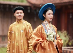 Rò rỉ ảnh cưới của Quang Hải và Chu Thanh Huyền: Tôn vinh giá trị truyền thống