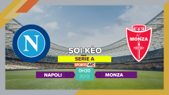 Soi kèo Napoli vs Monza, 0h30 ngày 30/12/2023