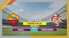 Soi kèo Roma vs Cremonese, 3h00 ngày 4/1/2024