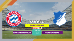 Soi kèo Bayern Munich vs Hoffenheim, 2h30 ngày 13/1/2024