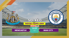 Soi kèo Newcastle vs Man City, 0h30 ngày 14/1/2024