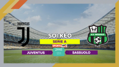 Soi kèo Juventus vs Sassuolo, 2h45 ngày 17/1/2024