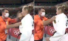 VIDEO: Võ sĩ judo nhận cái tát từ HLV tại Olympic 2020