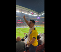 Fan cuồng Ecuador suýt phải trả giá đắt vì liều lĩnh tố Qatar mua trọng tài ngay trên khán đài
