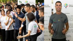 Hậu tuyên bố ở lại Al Nassr, Ronaldo tiếp tục gây sốt với bài phát biểu đầy đam mê trong chuyến đi đến 'đảo quốc sư tử'
