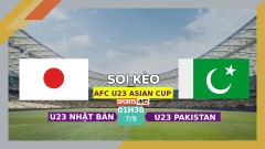 Soi kèo U23 Nhật Bản vs U23 Pakistan, 1h30 ngày 7/9/2023