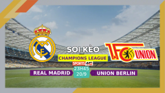 Soi kèo Real Madrid vs Union Berlin, 23h45 ngày 20/9/2023