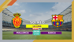 Soi kèo Mallorca vs Barca, 02h30 ngày 27/9/2023