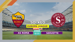 Soi kèo AS Roma vs Servette, 02h00 ngày 6/10/2023