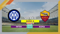 Soi kèo Inter vs Roma, 0h00 ngày 30/10/2023