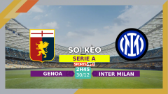 Soi kèo Genoa vs Inter, 2h45 ngày 30/12/2023