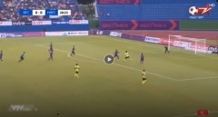 Highlights Bình Dương 0-2 Hà Nội: Quang Hải bỏ lỡ đáng tiếc