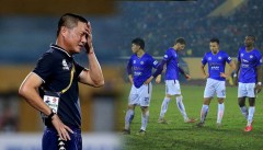 Sau 2 thất bại liên tiếp, HLV Chu Đình Nghiêm thừa nhận Hà Nội FC có nguy cơ phải đua trụ hạng