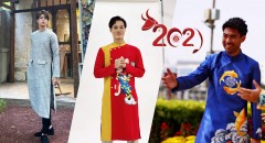 Lee Nguyễn cùng dàn nam thần V.League 'đọ dáng' trong tà áo dài truyền thống nhân dịp Tết Tân Sửu