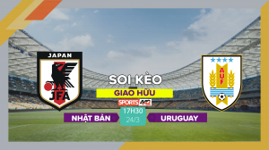 Soi kèo Nhật Bản vs Uruguay, 17h30 ngày 24/3/2023