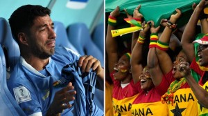 Thua trận và bị loại sớm nhưng CĐV Ghana ăn mừng như vô địch vì kéo được ĐT Uruguay ra sân bay cùng