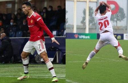 VIDEO: Sao mai bóng đá Việt Nam dính chấn thương sau pha ăn mừng bắt chước Ronaldo