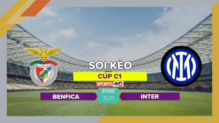 Soi kèo Benfica vs Inter, 3h00 ngày 30/11/2023
